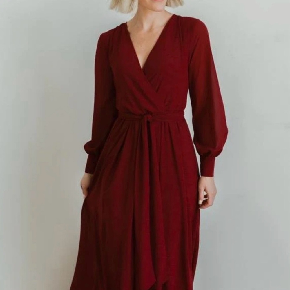 Baltic Born Maxi dress. Chiffon. Long sleeve. Xl.
